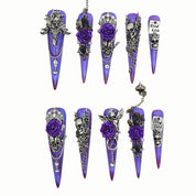 Skull in Purple Night