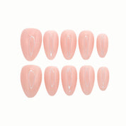 Jasmine Peach press-on nails by B Nails