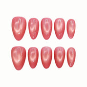 Peach Veil press-on nails by B Nails
