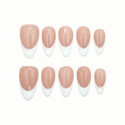 Almond French press-on nails by B Nails