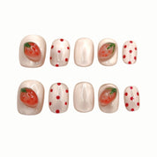 Berry Dot press-on nails by B Nails