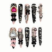 Skull Couture press-on nails by B Nails