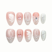 Angel Feather press-on nails by B Nails