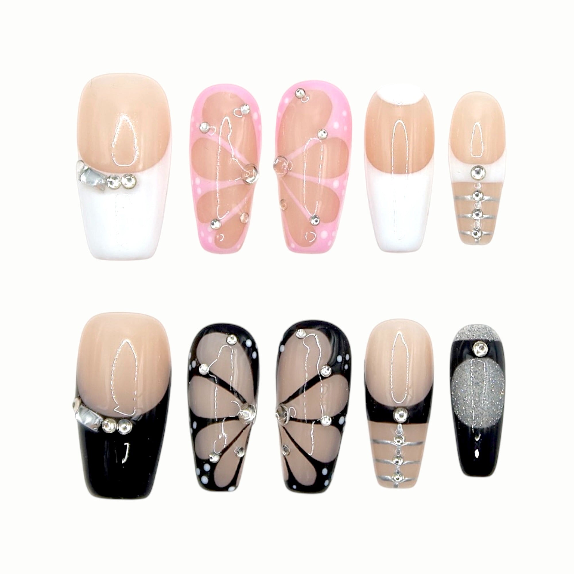 Dual Mood press-on nails by B Nails