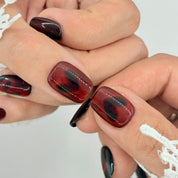 Heartbeat press-on nails by B Nails