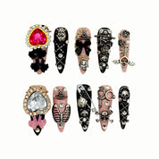 Skull Couture press-on nails by B Nails