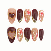 Velvet Heart press-on nails by B Nails