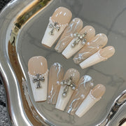 Pearlescent Snowflake Elegance