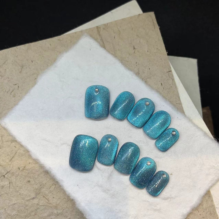 Blue Cateye 湖蓝晶石猫眼